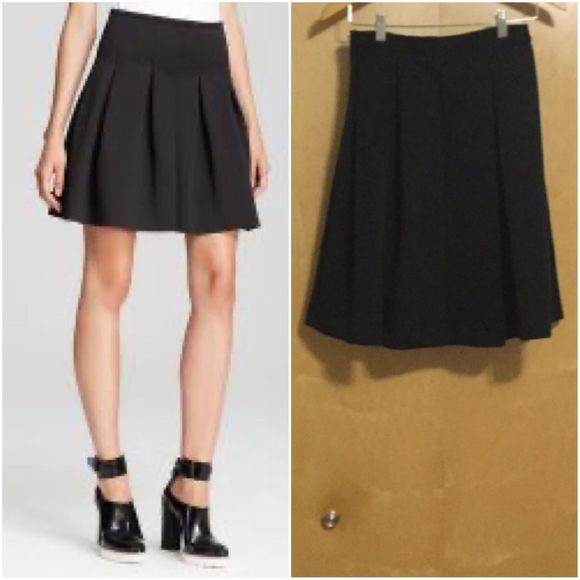 Alythea Dresses & Skirts - Alythea Women's Black Scuba Pleated Skirt